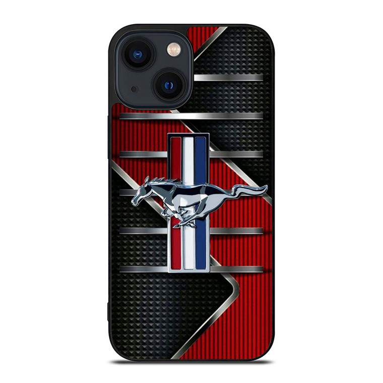 FORD MUSTANG METAL LOGO iPhone 14 Plus Case Cover