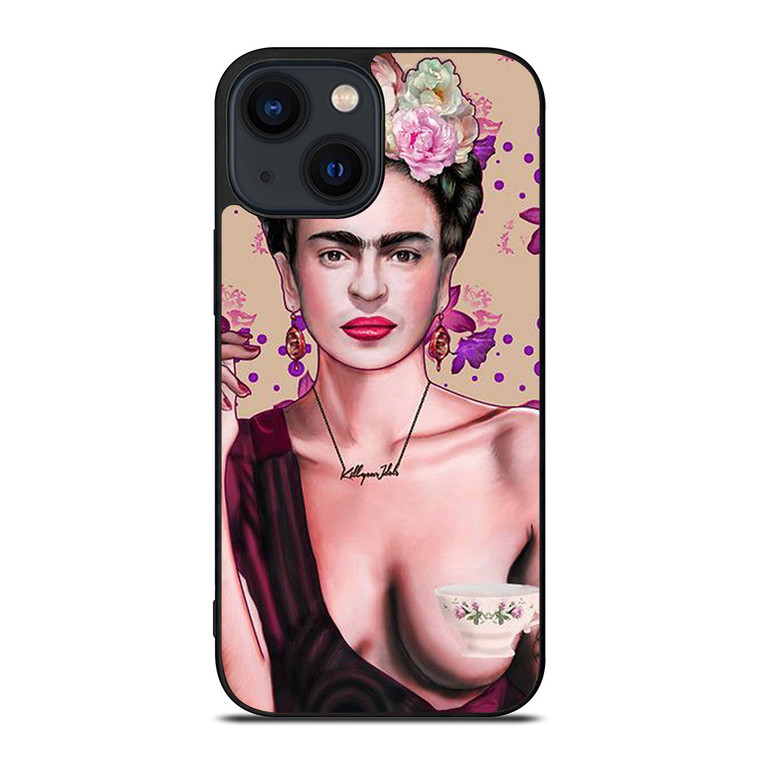 FRIDA KAHLO ART FACE iPhone 14 Plus Case Cover