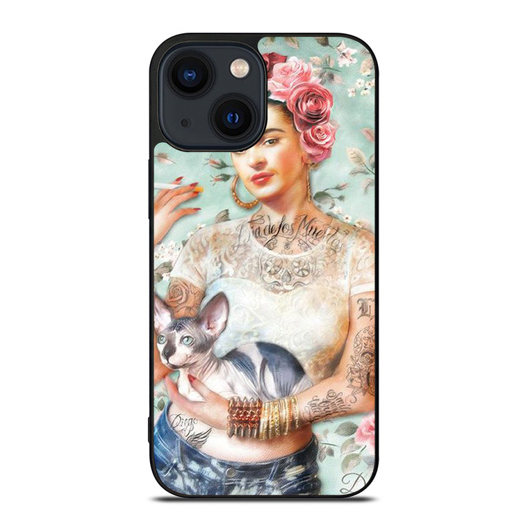 FRIDA KAHLO TATTOO iPhone 14 Plus Case Cover