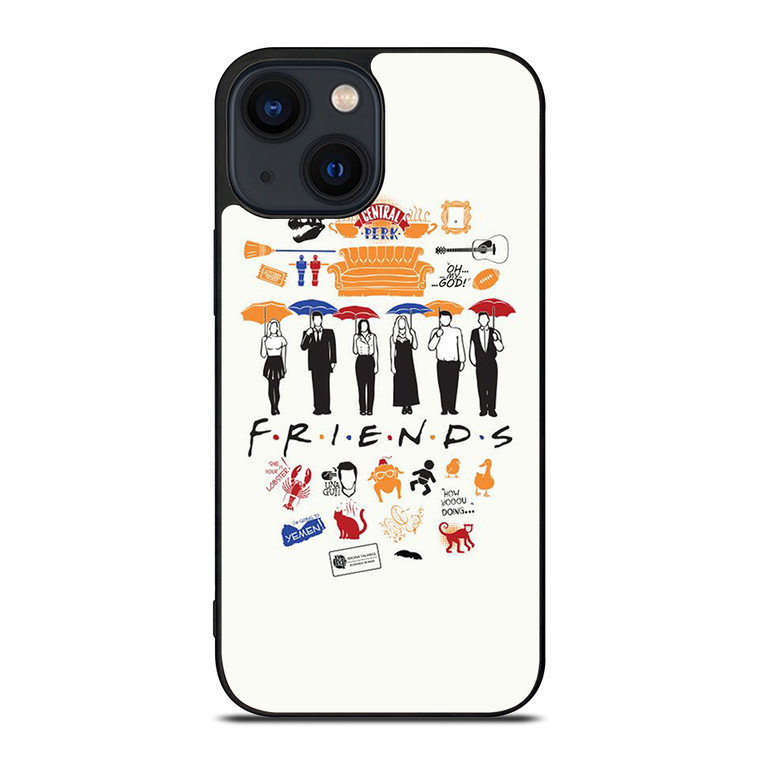 FRIENDS TV SHOW CLIP ART iPhone 14 Plus Case Cover