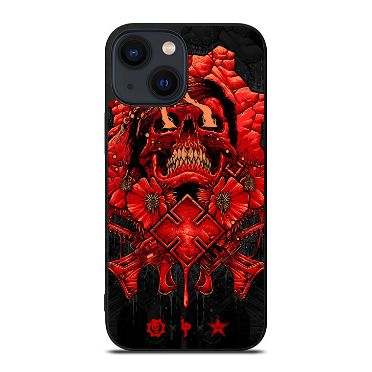 GEARS OF WAR SKULL RED iPhone 14 Plus Case Cover