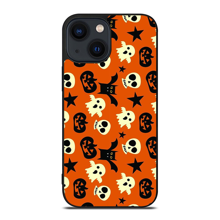 HALLOWEEN GHOST PATTERN iPhone 14 Plus Case Cover