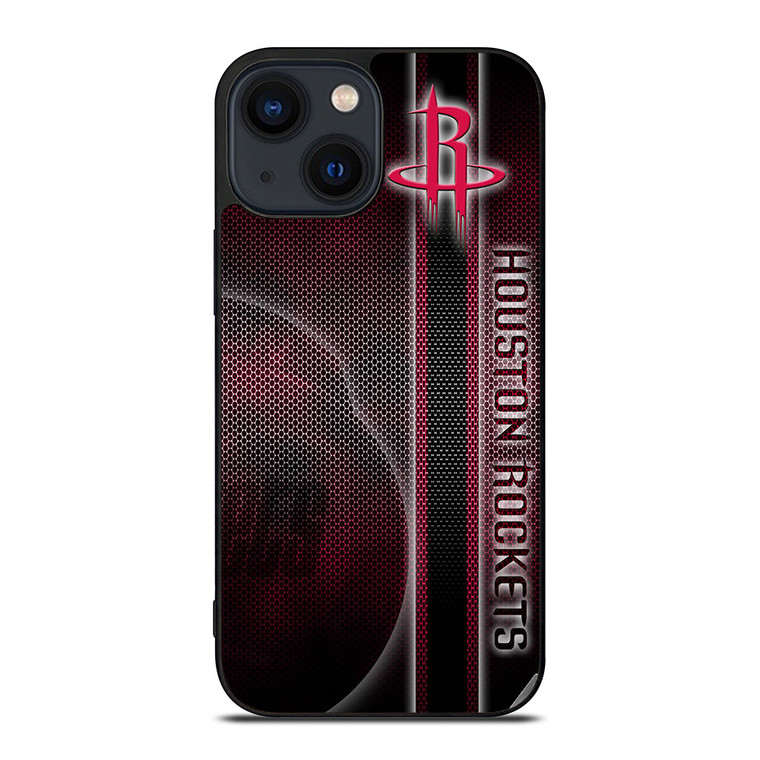 HOUSTON ROCKETS METAL LOGO iPhone 14 Plus Case Cover