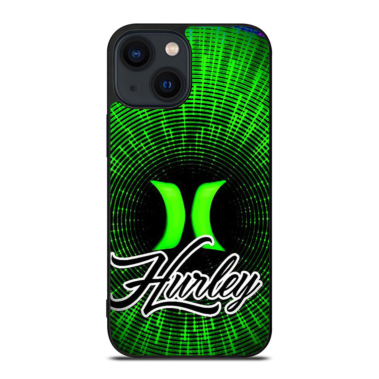 HURLEY LOGO GREEN iPhone 14 Plus Case Cover