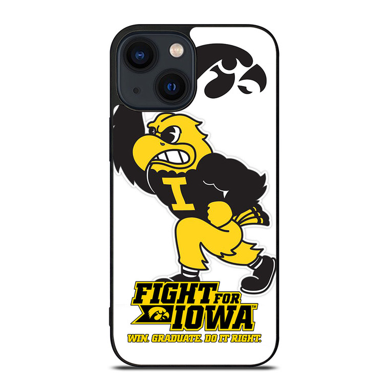 IOWA HAWKEYES MASCOT 2 iPhone 14 Plus Case Cover IOWA HAWKEYES MASCOT 2 iPhone 14 Plus Case Cover
