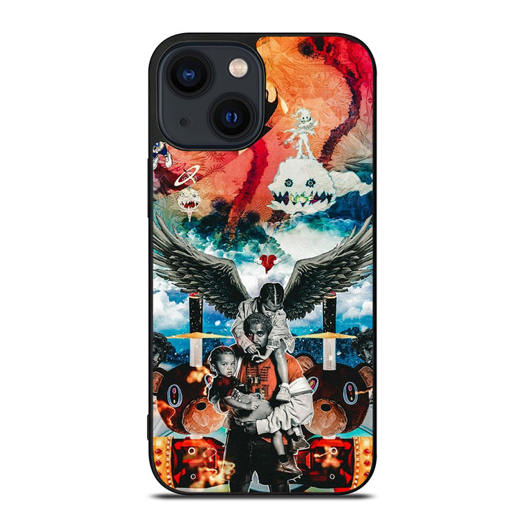 KANYE WEST ANGELS COLLAGE iPhone 14 Plus Case Cover KANYE WEST ANGELS COLLAGE iPhone 14 Plus Case Cover