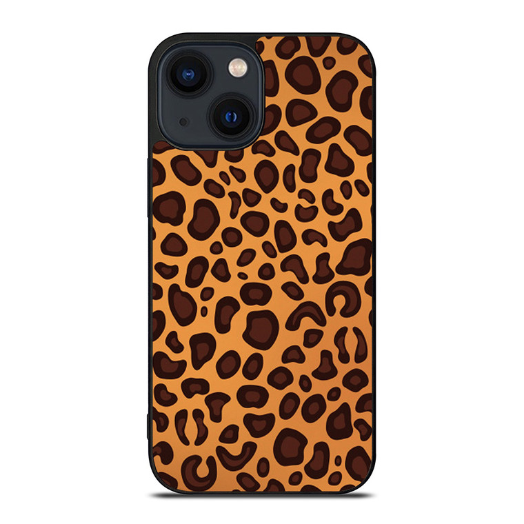 LEAPARD BROWN PATTERN iPhone 14 Plus Case Cover