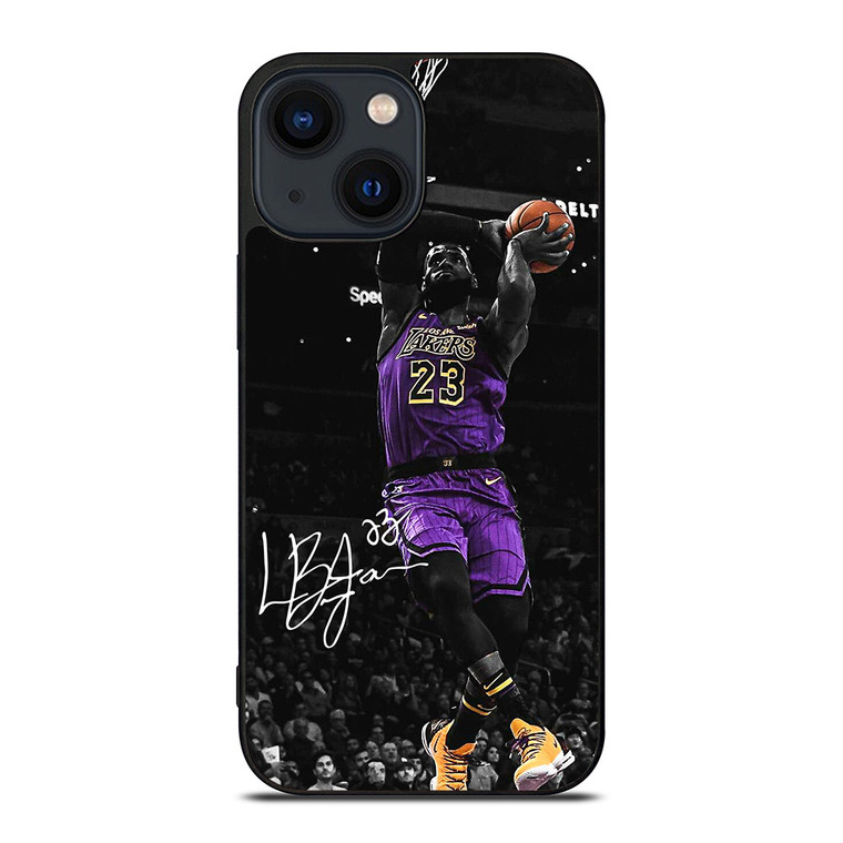 LEBRON JAMES DUNK LA LAKERS iPhone 14 Plus Case Cover