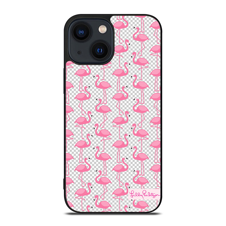 LILLY PULITZER FLAMINGO PATTERN iPhone 14 Plus Case Cover