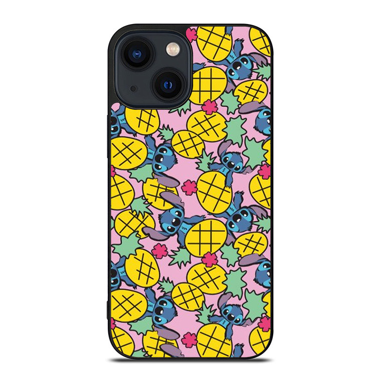 LILO AND STITCH PINEAPPLE PATTERN iPhone 14 Plus Case Cover LILO AND STITCH PINEAPPLE PATTERN iPhone 14 Plus Case Cover