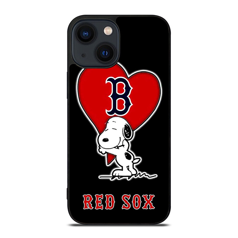 LOVE BOSTON RED SOX SNOOPY iPhone 14 Plus Case Cover