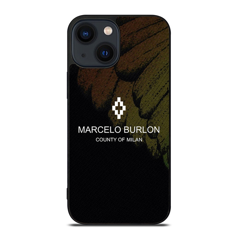 MARCELO BURLON WING LOGO iPhone 14 Plus Case Cover MARCELO BURLON WING LOGO iPhone 14 Plus Case Cover