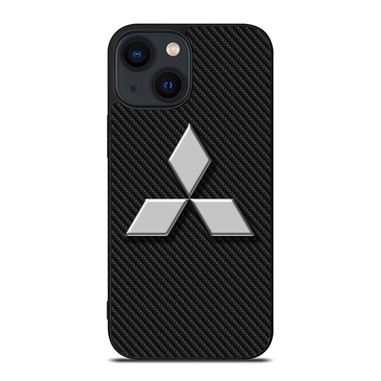 MITSUBISHI MOTORS CARBON LOGO iPhone 14 Plus Case Cover