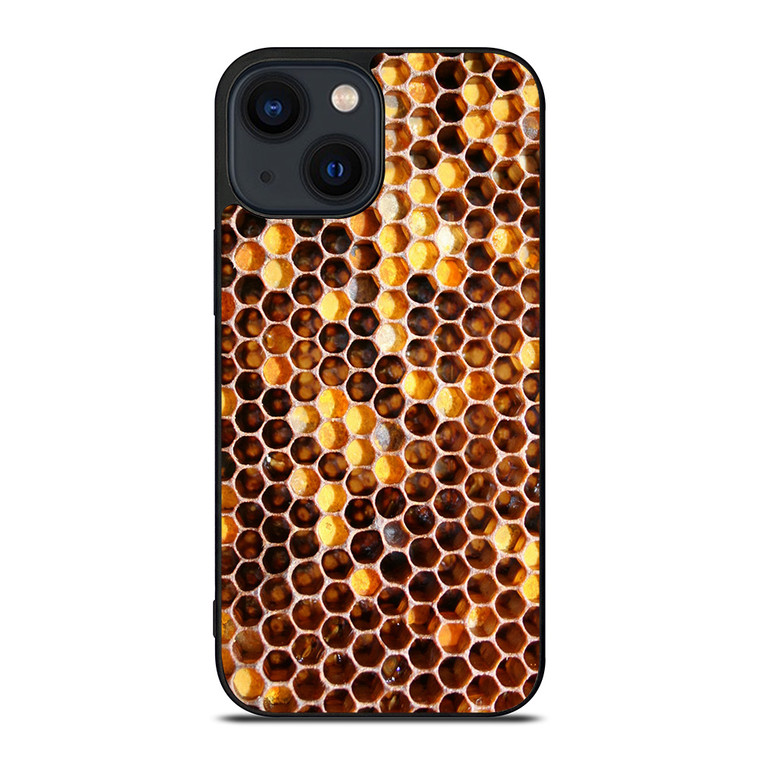 NATURAL HONEYCOMB PATTERN iPhone 14 Plus Case Cover