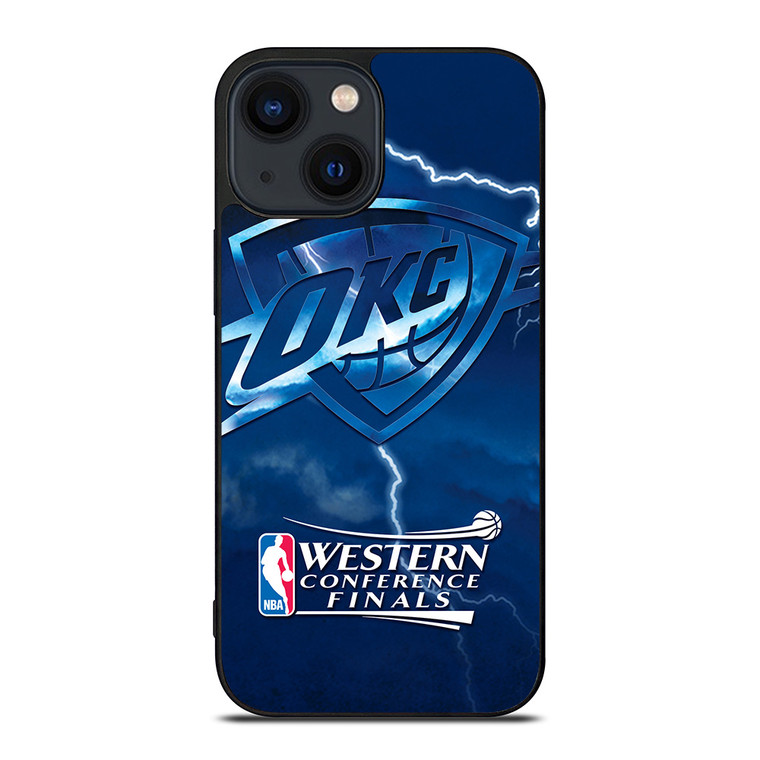 OKC OKLAHOMA CITY THUNDER NBA iPhone 14 Plus Case Cover