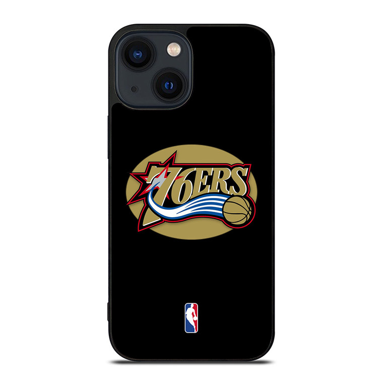 PHILADELPHIA 76ERS NBA GOLD LOGO iPhone 14 Plus Case Cover