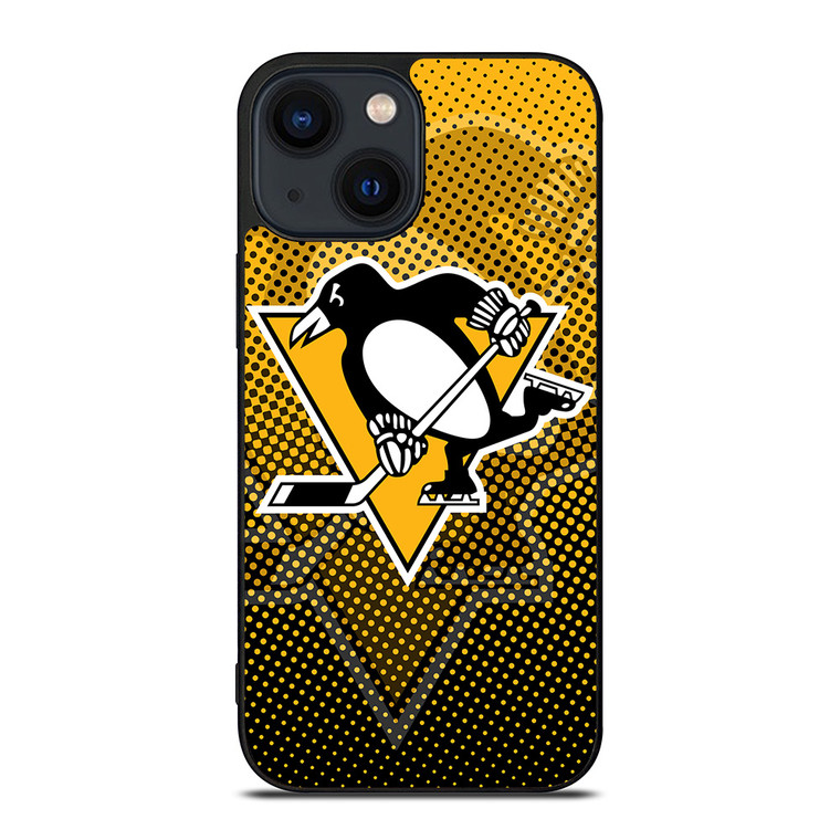 PITTSBURGH PENGUINS NHL HALFTONE iPhone 14 Plus Case Cover