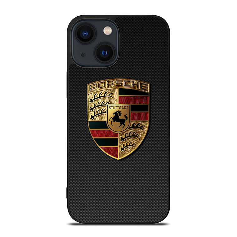 PORSCHE LOGO CARBON iPhone 14 Plus Case Cover