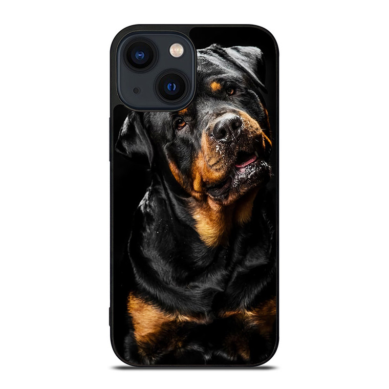 ROTTWEILER DOG POTRAIT 2 iPhone 14 Plus Case Cover