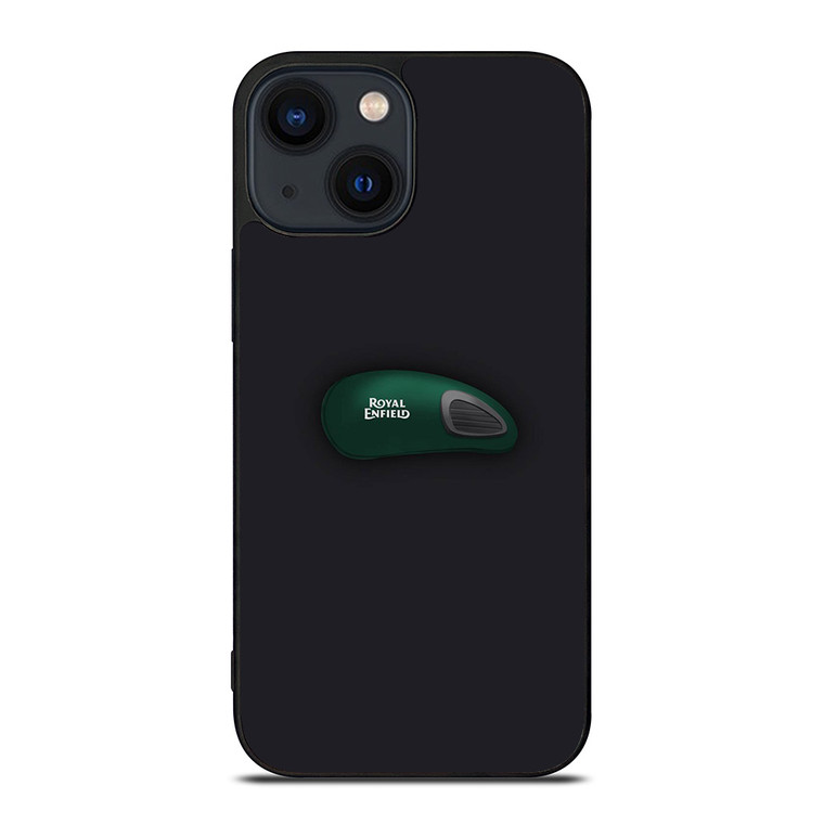 ROYAL ENFIELD GREEN TANK ILLUSTRATION iPhone 14 Plus Case Cover