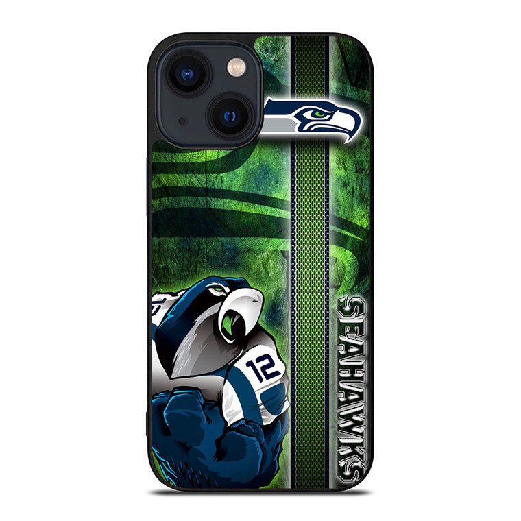 SEATTLE SEAHAWKS FOOTBALL iPhone 14 Plus Case Cover