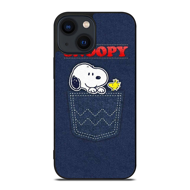SNOOPY IN POCKET CARTOON iPhone 14 Plus Case Cover