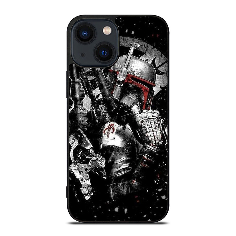 STAR WARS BOBA FETT ART iPhone 14 Plus Case Cover