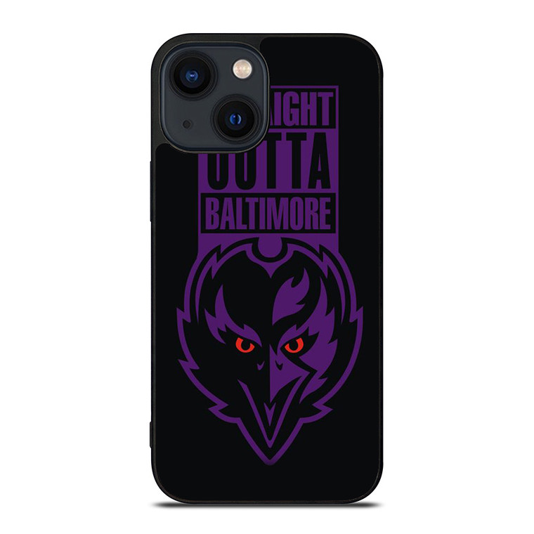 STRAIGHT OUTTA BALTIMORE BALTIMORE RAVENS iPhone 14 Plus Case Cover