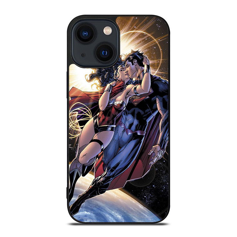 SUPERMAN KISSING WONDER WOMAN iPhone 14 Plus Case Cover