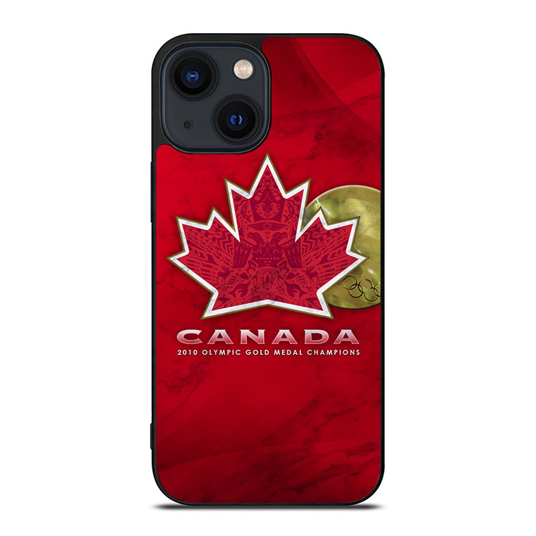 TEAM CANADA HOCKEY LOGO MARBLE iPhone 14 Plus Case Cover