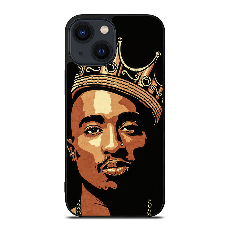 THE KING TUPAC SHAKUR ART iPhone 14 Plus Case Cover