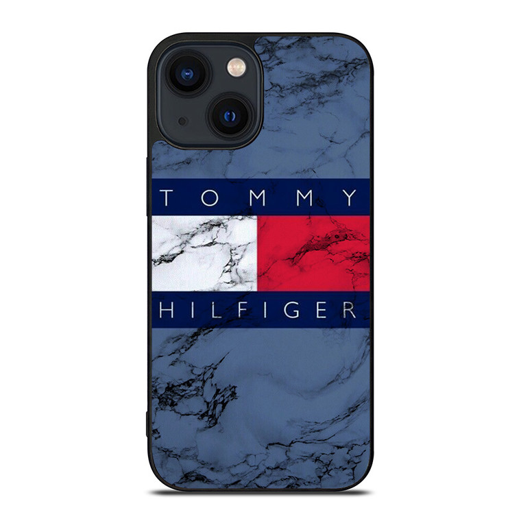 TOMMY HILFIGER MARBLE LOGO iPhone 14 Plus Case Cover