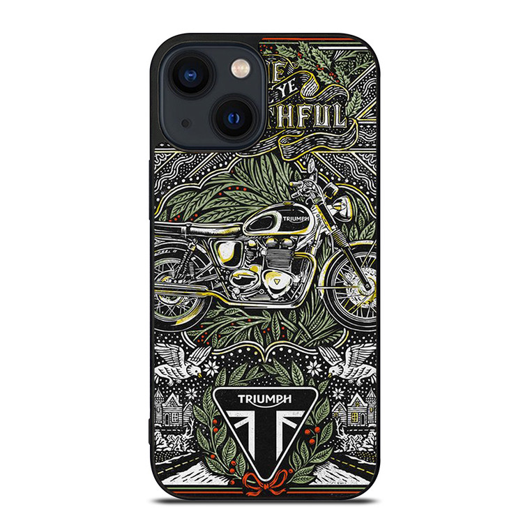 TRIUMPH MOTORCYCLE POSTER iPhone 14 Plus Case Cover