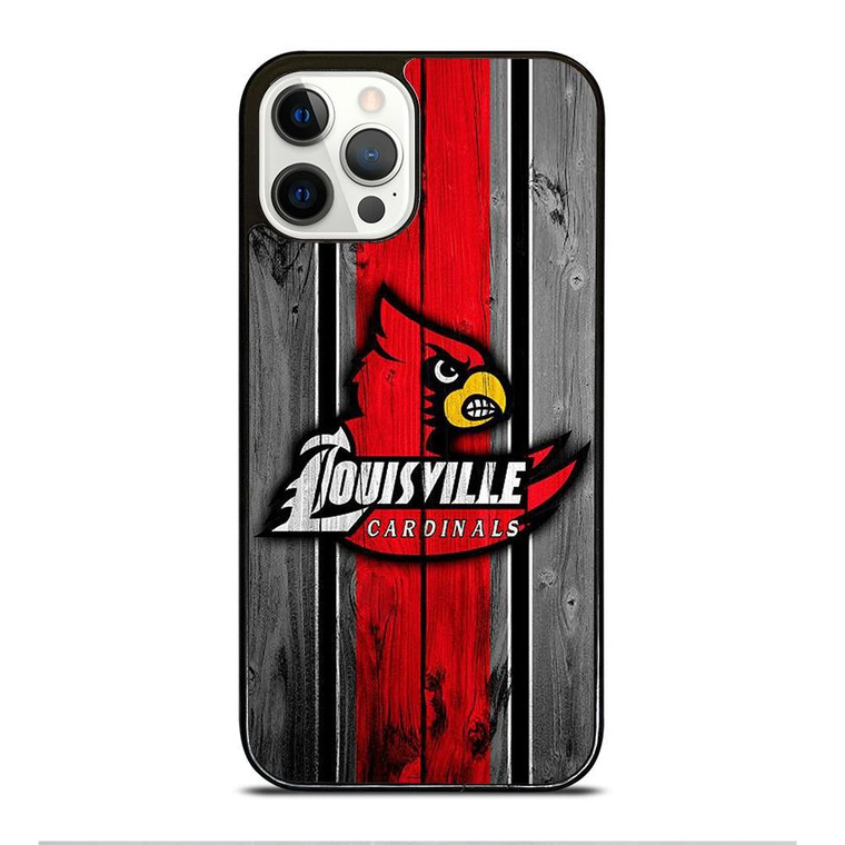 UNIVERSITY OF LOUISVILLE  WOODEN LOGO iPhone 12 Pro Case Cover