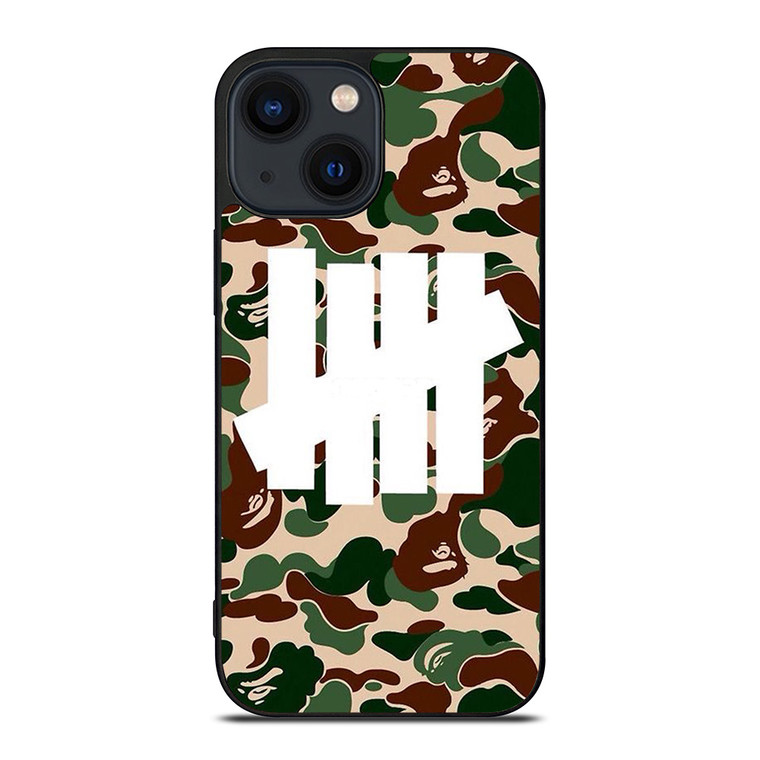 UNDEFEATED BAPE CAMO iPhone 14 Plus Case Cover