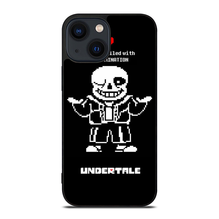 UNDERTALE SANS 8 BIT QUOTE iPhone 14 Plus Case Cover