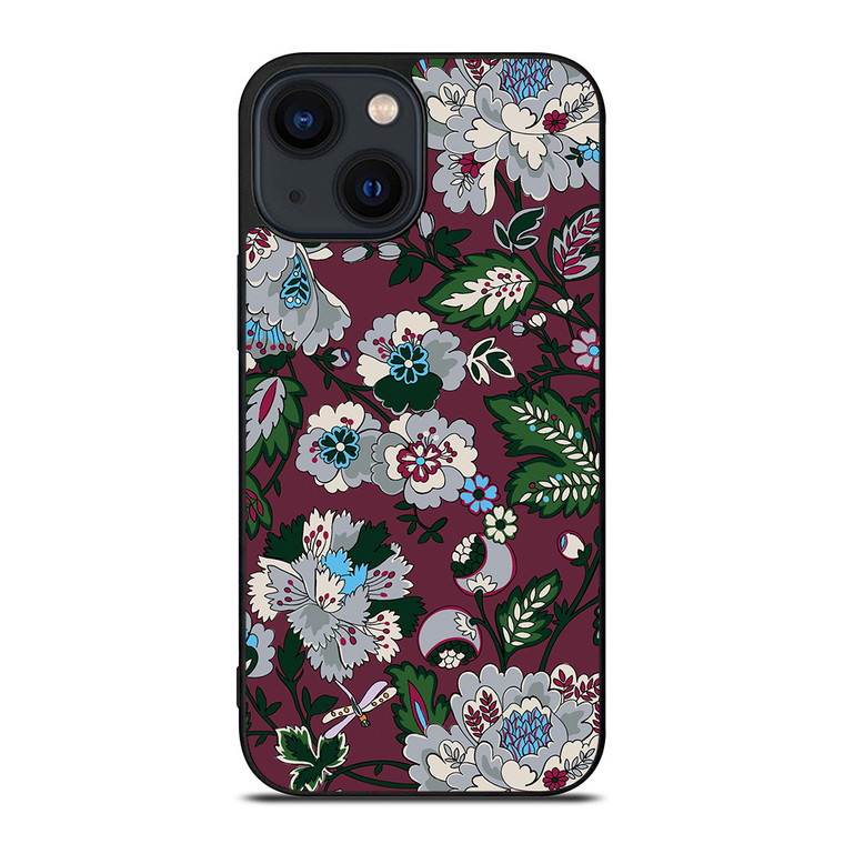 VERA BRADLEY BORDEAUX BLOOMS iPhone 14 Plus Case Cover