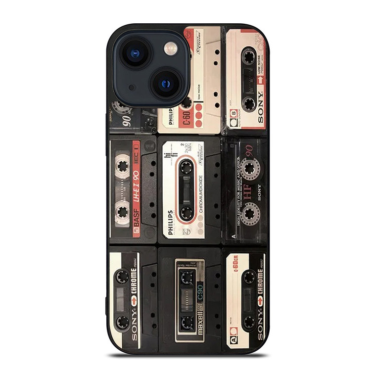 VINTAGE MIXTAPE COLLAGE iPhone 14 Plus Case Cover