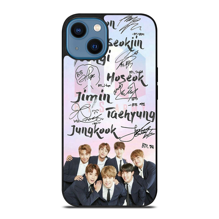 BANGTAN BOYS BTS SIGNATURE iPhone 14 Case Cover