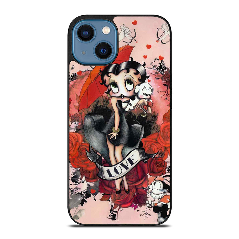 BETTY BOOP LOVE CARTOON iPhone 14 Case Cover