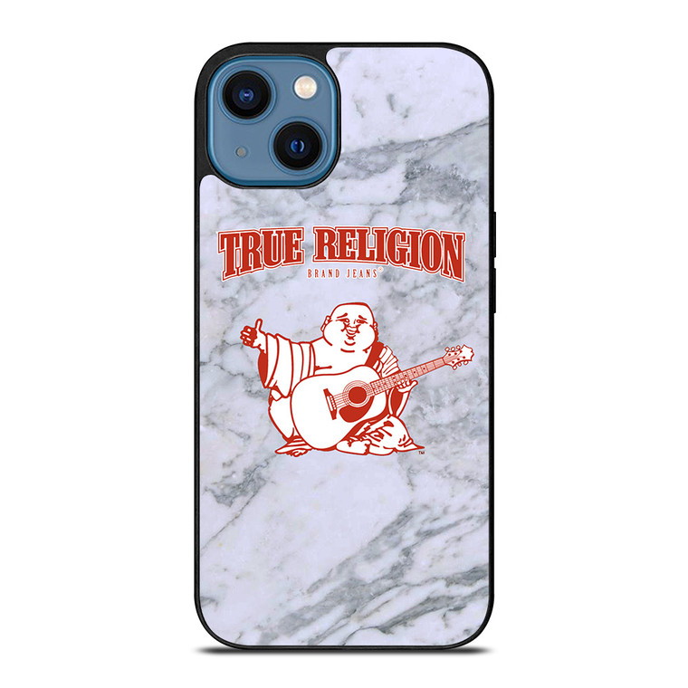 BIG BUDDHA TRUE RELIGION MARBLE iPhone 14 Case Cover