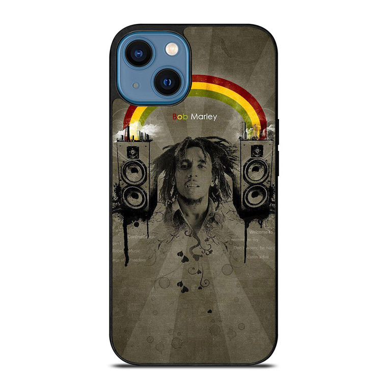 BOB MARLEY RASTA REGGAE ART iPhone 14 Case Cover BOB MARLEY RASTA REGGAE ART iPhone 14 Case Cover