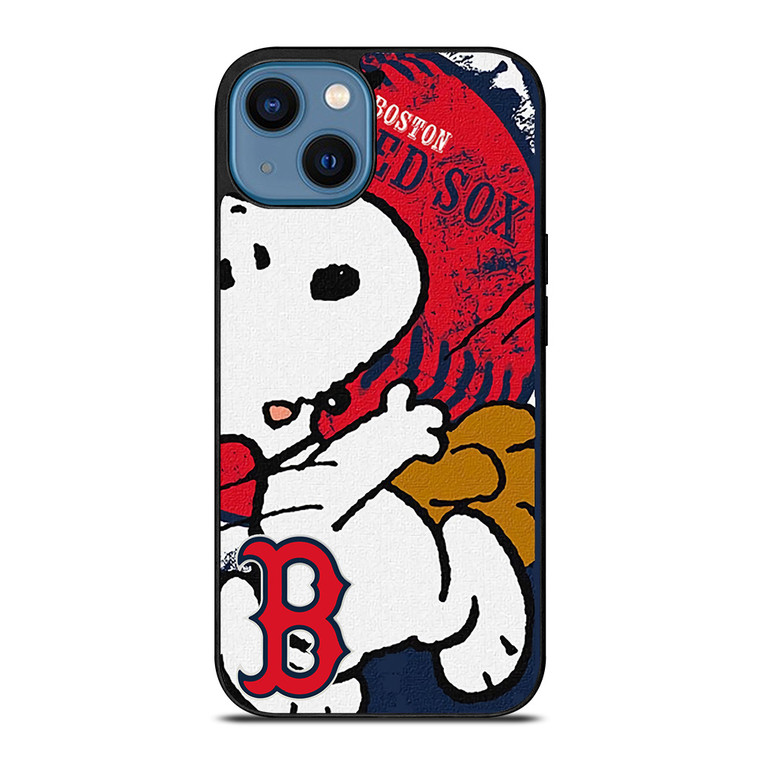 BOSTON RED SOX BASEBALL SNOOPY iPhone 14 Case Cover