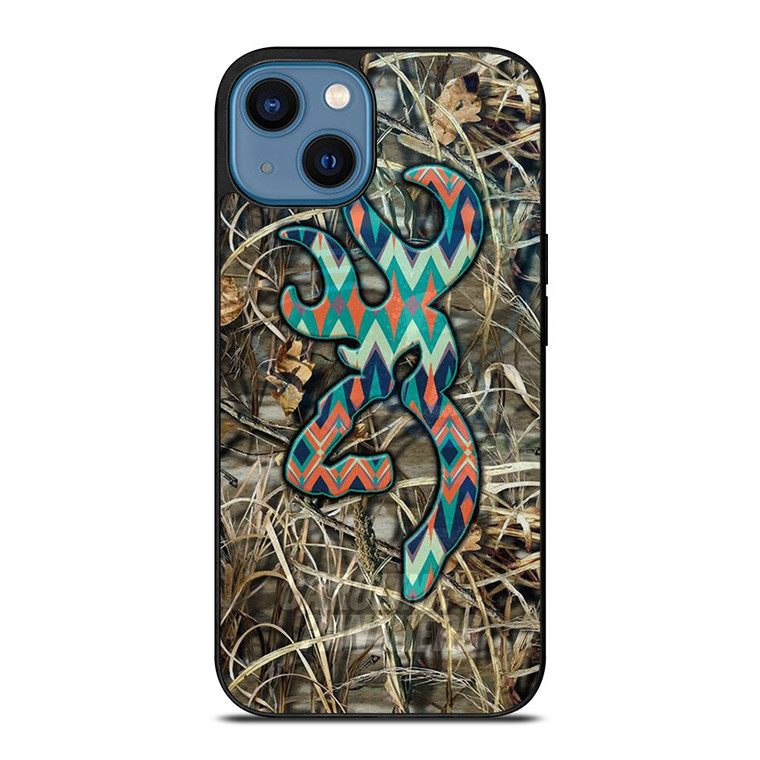 CAMO BROWNING LOGO iPhone 14 Case Cover