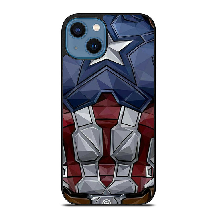 CAPTAIN AMERICA SUIT ARMOR AVENGERS iPhone 14 Case Cover