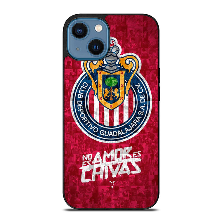 CHIVAS DE GUADALAJARA FOOTBALL CLUB LOGO iPhone 14 Case Cover CHIVAS DE GUADALAJARA FOOTBALL CLUB LOGO iPhone 14 Case Cover