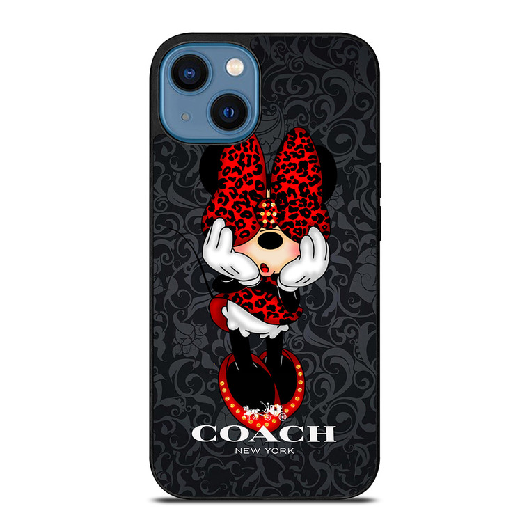 COACH MINNIE MOUSE CARTOON iPhone 14 Case Cover
