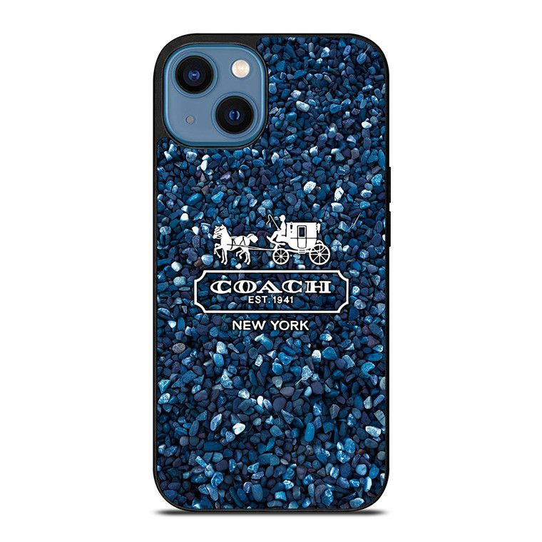 COACH NEW YORK BLUE STONE iPhone 14 Case Cover