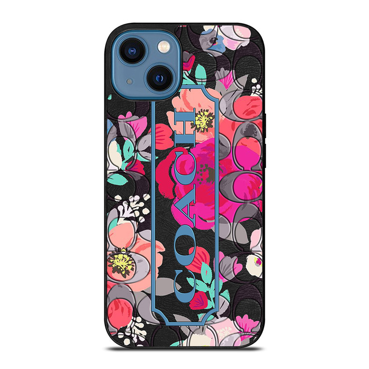 COACH NEW YORK FLOWER iPhone 14 Case Cover