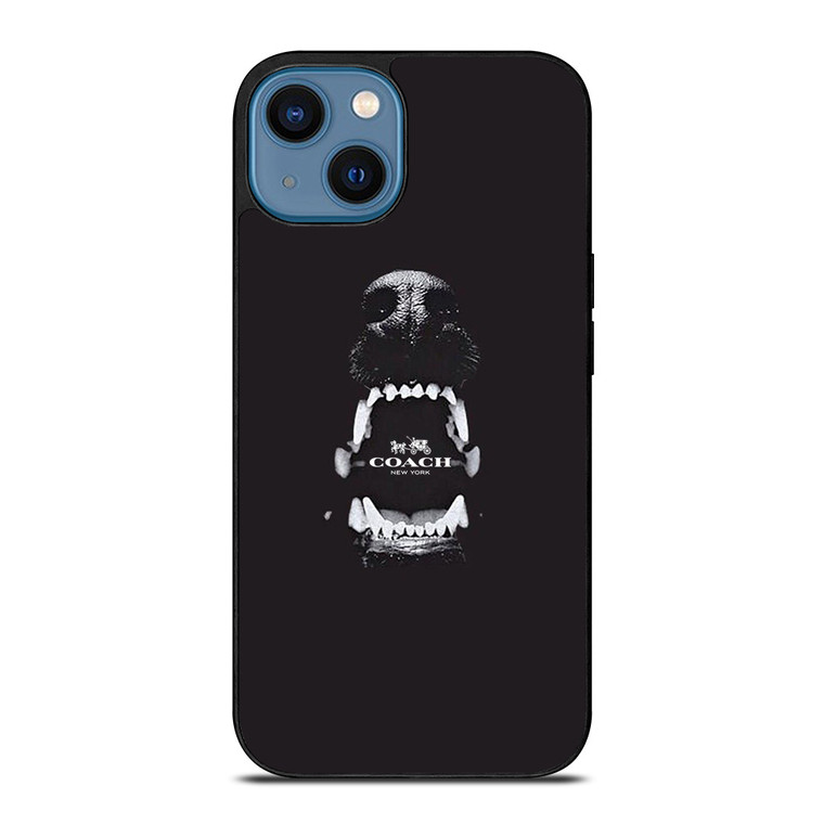 COACH NEW YORK LOGO DOG iPhone 14 Case Cover